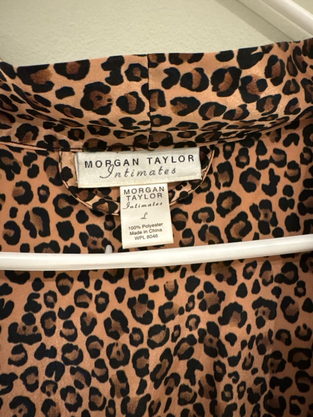 Morgan Taylor Leopard Print Intimate Robe and Gown (2 Piece) - Picture 2 of 16
